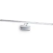 Ideal Lux LED wandlamp Alma, chroomkleurig metaal, breedte 81 cm Alma, chroom / zilver, Woon-/ Eetkamer, metaal, Modern, Wandlamp