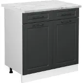 Vicco R-Line Keukenonderkast – 80 cm, WB Marmer Antraciet landhuis