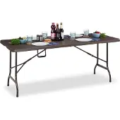 B2X Een inklapbare tuintafel met een houten uitstraling