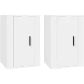 Syfax Tv-wandmeubels 2 st 40x34,5x60 cm wit