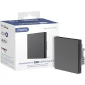 Lumi United Technology Inbouw schakelaar H1 | Zonder nuldraad | 1 knop | Zigbee | Grijs