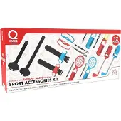 Qware Switch Accessoirepakket – 2 golfclubs, 2 tennisrackets, 2 polsbandjes en meer voor de Nintendo Switch
