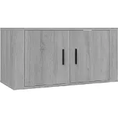 Syfax Tv-wandmeubel 80x34,5x40 cm grijs sonoma eikenkleurig
