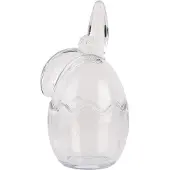 Clayre & Eef Glazen potje Ei 9x8x17 cm Transparant Glas
