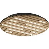 Paul Neuhaus Ronde plafondlamp Q-Akustik Ø 60cm hout