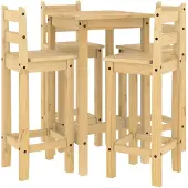 Syfax 5-delige Barset massief grenenhout