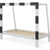 VitaliSpa Voetbaldoel Kinderbed – 80x160 cm Zonder matras Wit