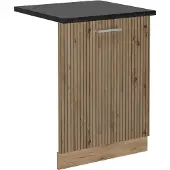 Vicco R-Line Vaatwasserfrontpaneel – 60 cm, WB Antraciet Artisanaal eiken