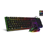Connect IT CKM-3200-CS, bekabelde muis, USB-aansluiting, membraantoetsen, RGB-LED-verlichting, zwart, muis meegeleverd