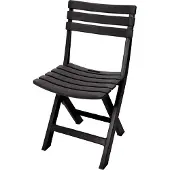 Spetebo Klapsstoel van stevig kunststof - antraciet - 042980640