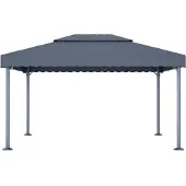 Syfax Prieel 400x300 cm aluminium antraciet