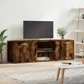 Prolenta Maison Exclusive - TV-kast, gerookt eikenfineer, 120x34x37 cm, houtvezelplaat