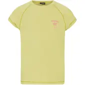 Protest UV T-shirt PRTFUNNY JR geel UV shirt Meisjes Polyester Ronde hals - maat 140