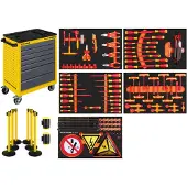 KRAFTWERK Gereedschapswagen met 111-delig VDE assortiment