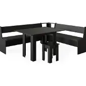 Vicco Roman Hoekbankgroep – 210 x 180 cm met tafel Zwart