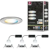 Paulmann 92443 LED-plafondlamp, LED-inbouwlamp LED 6 W IJzer (geborsteld)