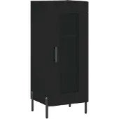 Syfax Dressoir 34,5x34x90 cm bewerkt hout zwart