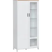 HOMCOM -Keukenkast-Spaanplaat-76x36x160cm-Wit