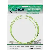 InLine Premium LC Duplex Optical Fiber Patch kabel - Multi Mode OM5 - groen / LSZH - 10 meter