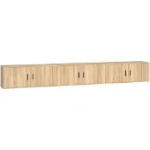 Syfax Tv-wandmeubels 3 st 100x34,5x40 cm sonoma eikenkleurig