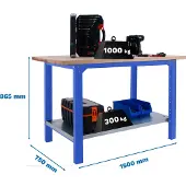 Simonwork (bancos De Trabajo) Bt6 Pro Metaalplank 865x1500x750 Mm