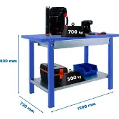Simonwork (bancos De Trabajo) Bt6 Pro Box Metaalplank 830x1200x730 Mm