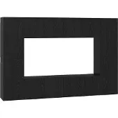 Syfax Tv-meubelset Wandgemonteerd 8 pcs Zwart Eiken Bewerkt hout