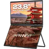 Japannext Dual Portable Monitor 23.8"(x2) IPS Full HD (1920x1080) 100Hz | JN-DMD-IPS238F-C4