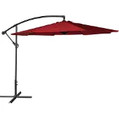 Happy Garden OAHU offset parasol rond 3,50m diameter rood
