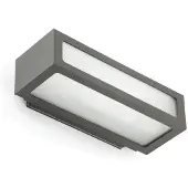 Faro Wandlamp buiten Natron, alu / grijs / zink, Aluminium, Modern, Wandlamp buiten