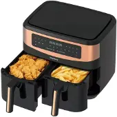 Klausberg KB-7589 - Dubbele Heteluchtfriteuse - 2x4.5L - Digitaal - Gezond Koken