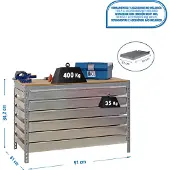 Simonwork (bancos De Trabajo) Bt5 6box Werkbank 842x910x610 Mm