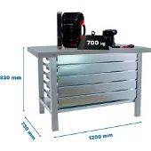 Simon Rack Simonwork (bancos De Trabajo) Bt6 Pro 5box Werkbank 830x1200x730 Mm