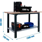 Simonwork (bancos De Trabajo) Bt6 Pro Metaalplank 865x1500x750 Mm