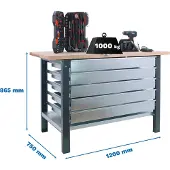 Simonwork (bancos De Trabajo) Bt6 Pro 5box Werkbank 865x1200x750 Mm