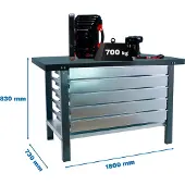 Simonwork (bancos De Trabajo) Bt6 Pro 5box Werkbank 830x1800x730 Mm