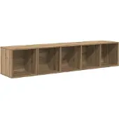 Syfax TV-kast set 2 pcs Artisan Eiken Bewerkt hout