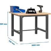 Simonwork (bancos De Trabajo) Bt6 Werkbank 865x1800x750 Mm
