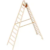 Layher 1038 houten steigertrap, 2x12 treden