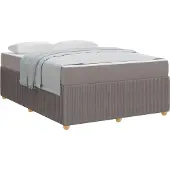 vidaXL Bedframe Taupe 160 x 200 cm Stof