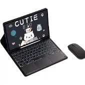 INF Bluetooth-toetsenbord en muis voor Samsung Galaxy Tab Samsung Galaxy Tab S7+/S8+/S7FE 12,4 inch