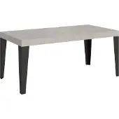 Itamoby Uittrektafel 180/284x90 cm, kleur: Flame Cashmere, met antraciet poten