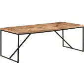 Syfax Eettafel 200x90x76 cm massief acaciahout en mangohout