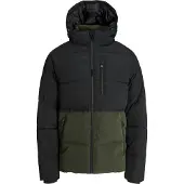 Jack & Jones Winterjas 'EOWEN' olijfgroen / zwart