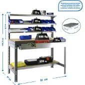 Simon Rack Simonwork (bancos De Trabajo) Bt1 Box Werkbank 1445x910x610 Mm