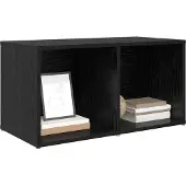 Syfax Tv-meubelset Wandgemonteerd Zwart 72 x 35 x 37 cm Bewerkt hout