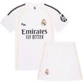 Real Madrid Thuis Tenue 25/26 - Maat 164 - Sportkledingset - Fanshop - Voetbaltenue - Tenue & Broekjes - Voetbalkleding - 100% Polyester