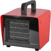 Emerio Power Ventilatorkachel - 20 m² - 2 Temperatuur instellingen - Indicatielampje - Regelbare thermostaat - Keramisch verwarmingselement - Handvat - 2000W - FH-107760.2 Rood