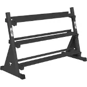 Tunturi Platinum Hexa Rubber Dumbbell Rack - Dumbbell rek - Zwart
