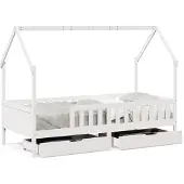 Syfax Kinderbedframe 90x200 cm massief grenenhout